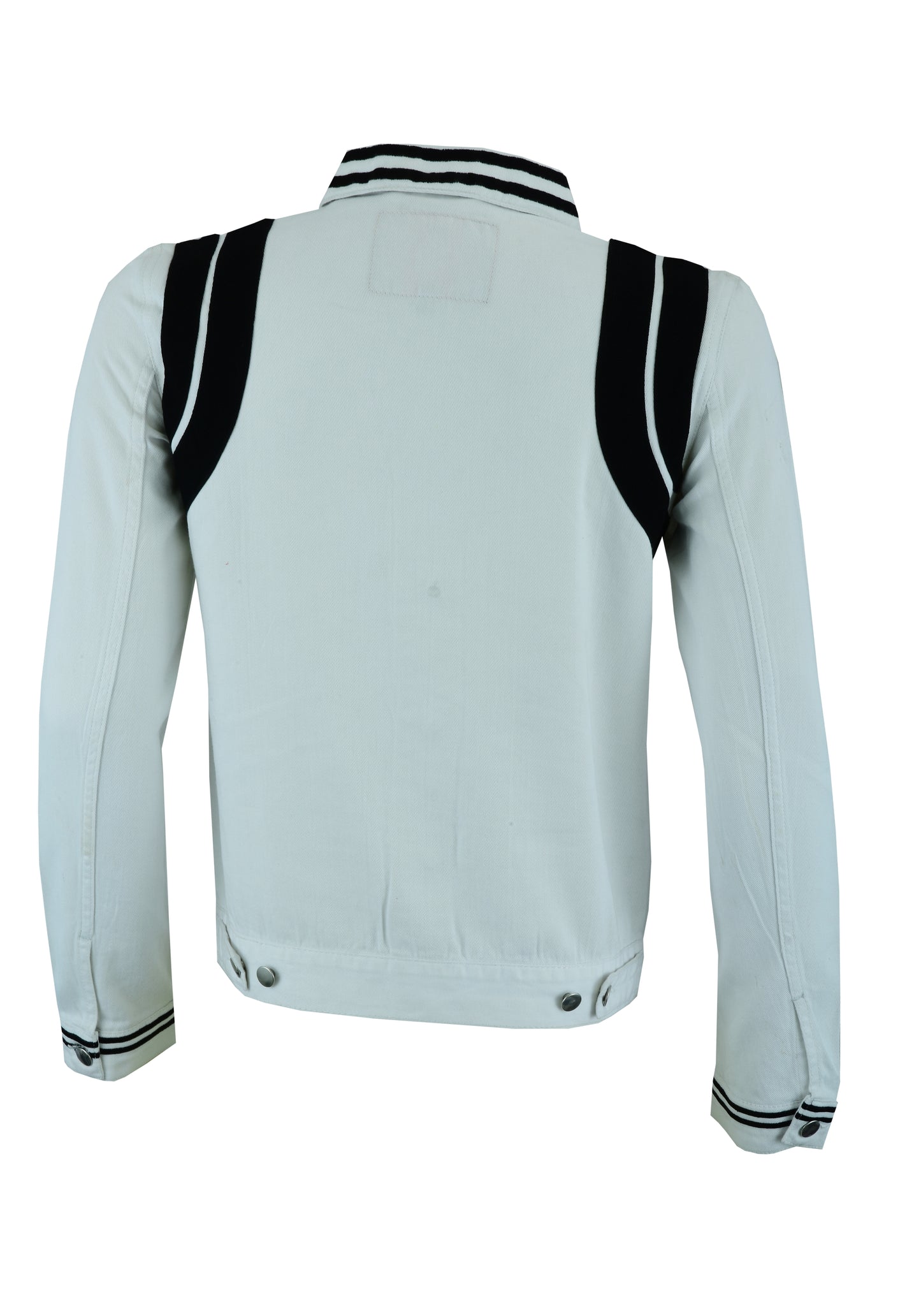 KS106 White & Black Denim Jackets Hip-hop Style  Kanvos Sports