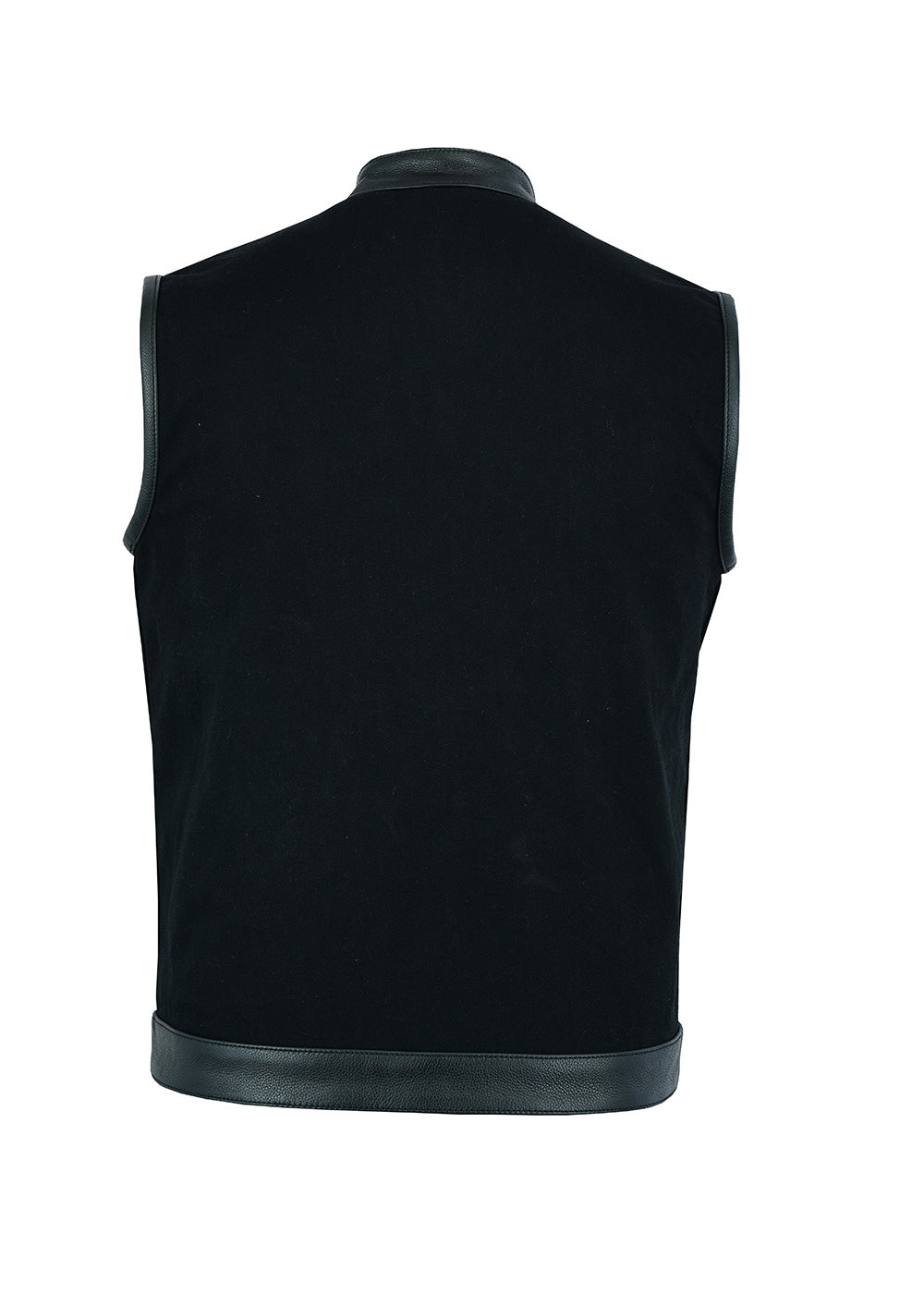 KN131 Men's Black Denim Single Panel Concealment Vest