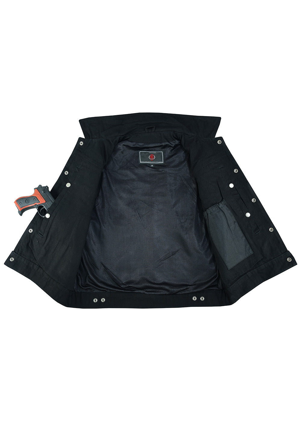KN105 Men's Denim Leather Vest
