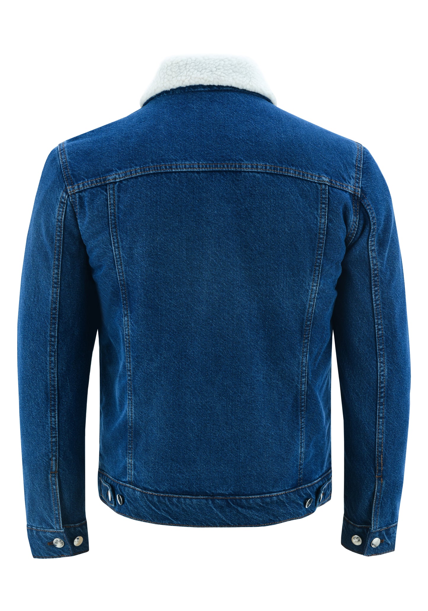 KS101 Blue Denim Fur Jackets Hip-hop Style  Kanvos Sports